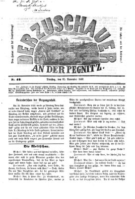 Der Zuschauer an der Pegnitz Dienstag 25. November 1862