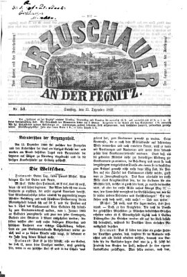 Der Zuschauer an der Pegnitz Samstag 13. Dezember 1862