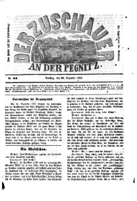 Der Zuschauer an der Pegnitz Samstag 20. Dezember 1862