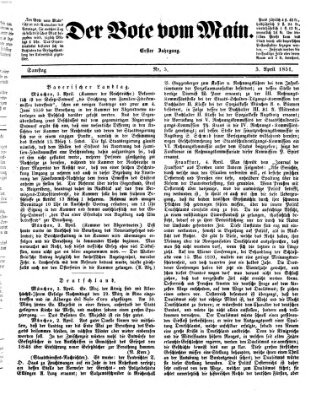 Der Bote vom Main Samstag 5. April 1851