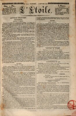 L' étoile Freitag 13. Januar 1826