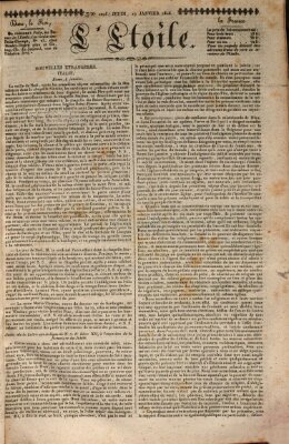 L' étoile Donnerstag 19. Januar 1826