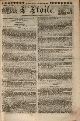 L' étoile Montag 30. Januar 1826