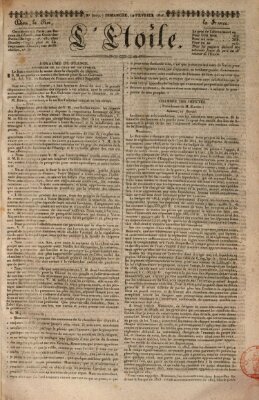 L' étoile Sonntag 12. Februar 1826