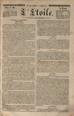 L' étoile Samstag 1. April 1826