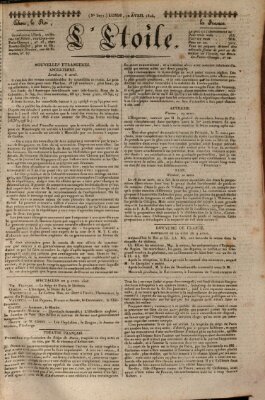 L' étoile Montag 10. April 1826