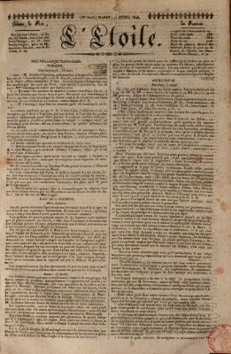 L' étoile Dienstag 11. April 1826