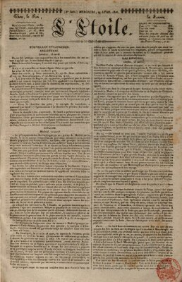 L' étoile Mittwoch 19. April 1826