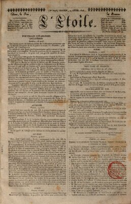 L' étoile Samstag 29. April 1826