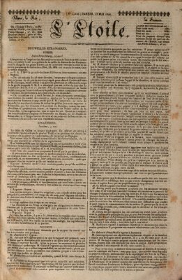 L' étoile Samstag 13. Mai 1826