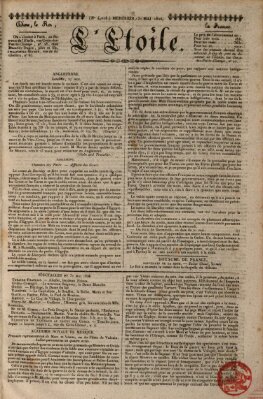 L' étoile Mittwoch 31. Mai 1826