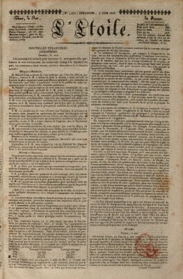 L' étoile Sonntag 4. Juni 1826