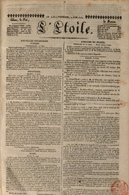 L' étoile Freitag 9. Juni 1826