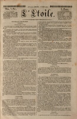 L' étoile Dienstag 13. Juni 1826