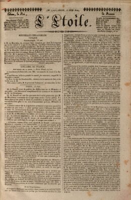 L' étoile Donnerstag 15. Juni 1826