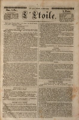 L' étoile Donnerstag 22. Juni 1826