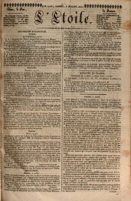 L' étoile Samstag 8. Juli 1826