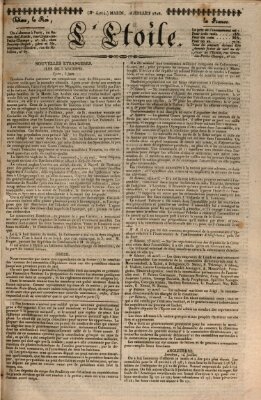 L' étoile Dienstag 18. Juli 1826