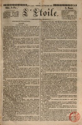 L' étoile Samstag 22. Juli 1826