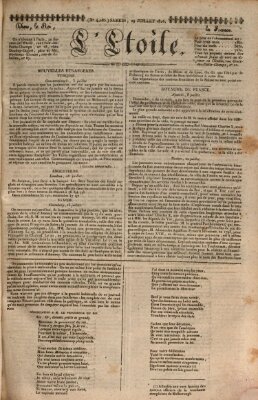 L' étoile Samstag 29. Juli 1826