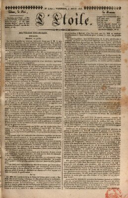 L' étoile Freitag 4. August 1826