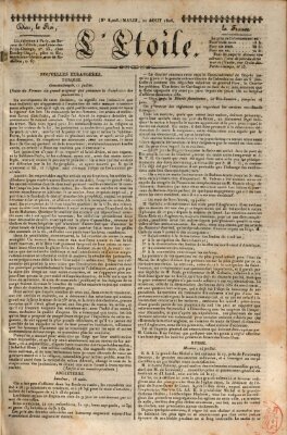 L' étoile Dienstag 22. August 1826