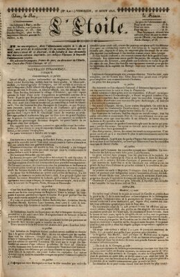 L' étoile Freitag 25. August 1826