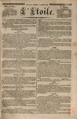 L' étoile Samstag 26. August 1826