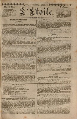 L' étoile Sonntag 27. August 1826