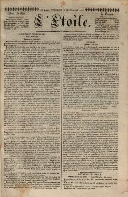 L' étoile Freitag 8. September 1826