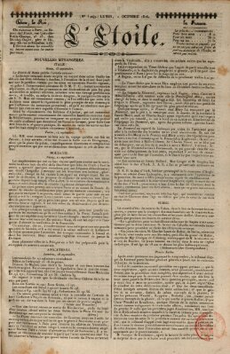 L' étoile Montag 2. Oktober 1826