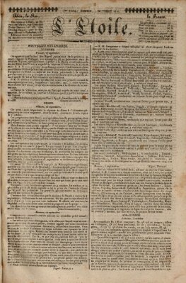 L' étoile Samstag 7. Oktober 1826