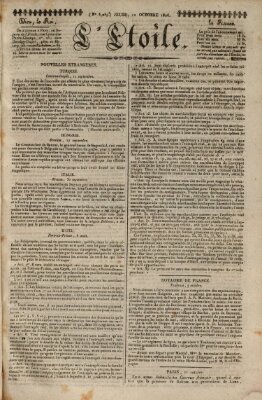 L' étoile Donnerstag 12. Oktober 1826