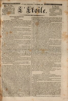 L' étoile Sonntag 22. Oktober 1826