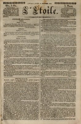 L' étoile Montag 30. Oktober 1826