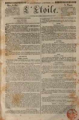 L' étoile Sonntag 12. November 1826