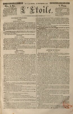 L' étoile Donnerstag 16. November 1826