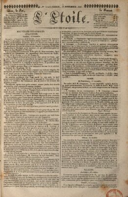 L' étoile Samstag 18. November 1826