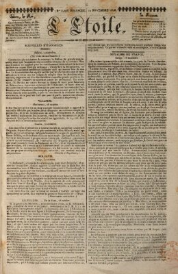 L' étoile Sonntag 19. November 1826