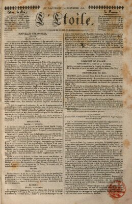 L' étoile Dienstag 21. November 1826