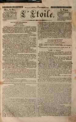 L' étoile Donnerstag 30. November 1826