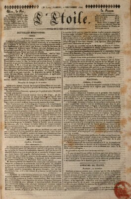 L' étoile Samstag 2. Dezember 1826