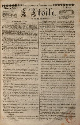 L' étoile Mittwoch 13. Dezember 1826