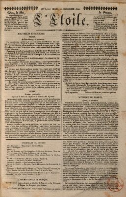 L' étoile Donnerstag 14. Dezember 1826