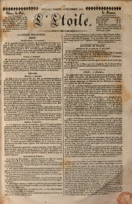 L' étoile Samstag 16. Dezember 1826