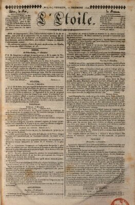 L' étoile Freitag 22. Dezember 1826