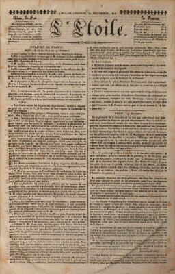 L' étoile Samstag 30. Dezember 1826