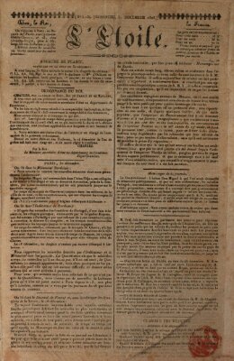 L' étoile Sonntag 31. Dezember 1826