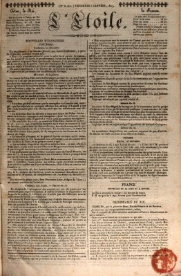 L' étoile Freitag 5. Januar 1827