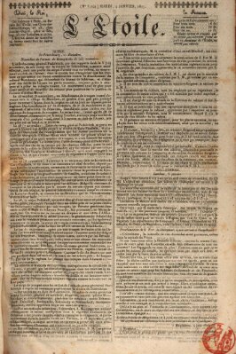 L' étoile Dienstag 9. Januar 1827